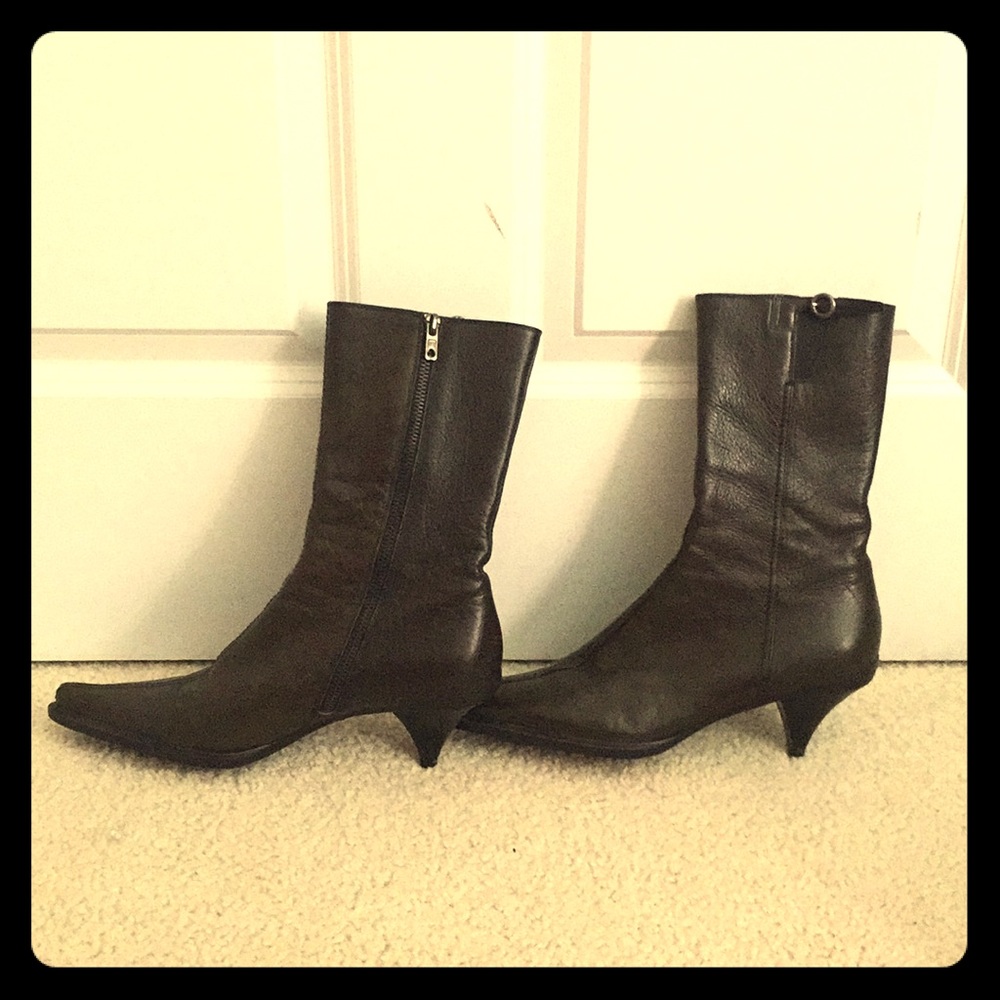Miu Miu Brown Leather Boots